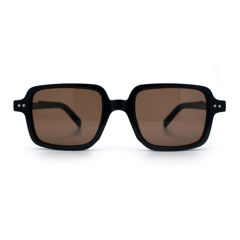 Retro Vintage Vibe Mid Temple Horn Rim Hipster Fashion Sunglasses