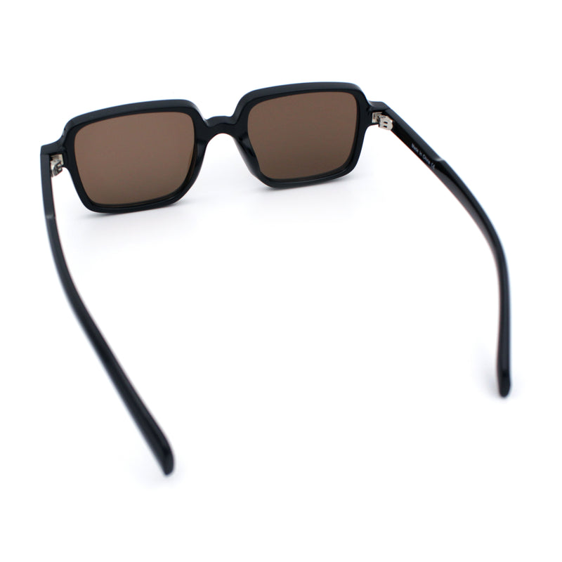 Retro Vintage Vibe Mid Temple Horn Rim Hipster Fashion Sunglasses