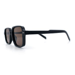 Retro Vintage Vibe Mid Temple Horn Rim Hipster Fashion Sunglasses