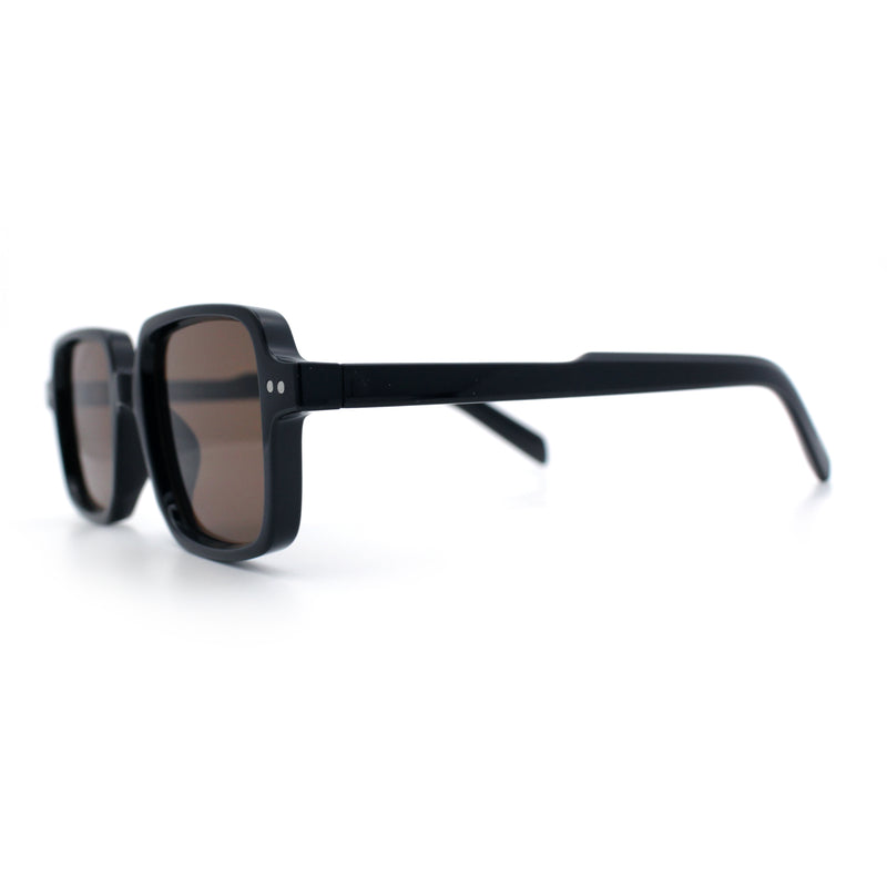 Retro Vintage Vibe Mid Temple Horn Rim Hipster Fashion Sunglasses
