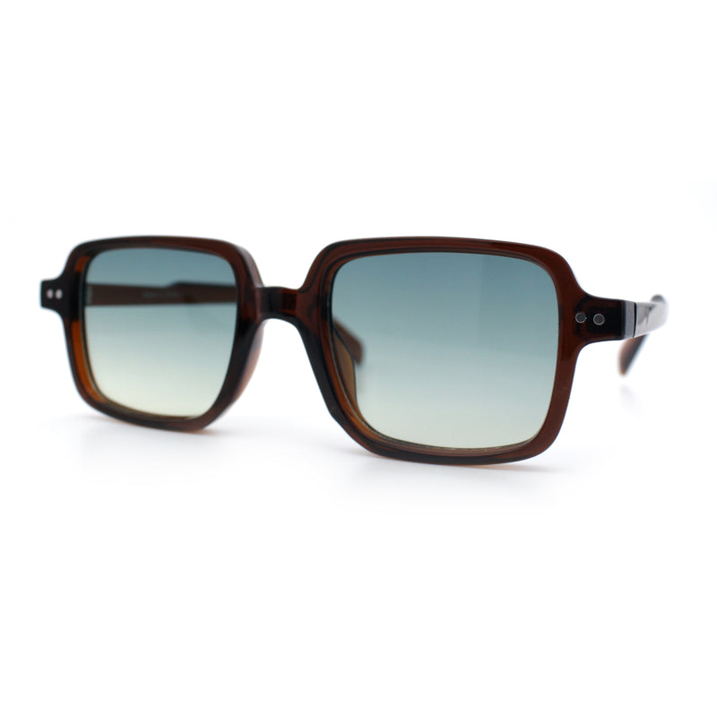 Retro Vintage Vibe Mid Temple Horn Rim Hipster Fashion Sunglasses