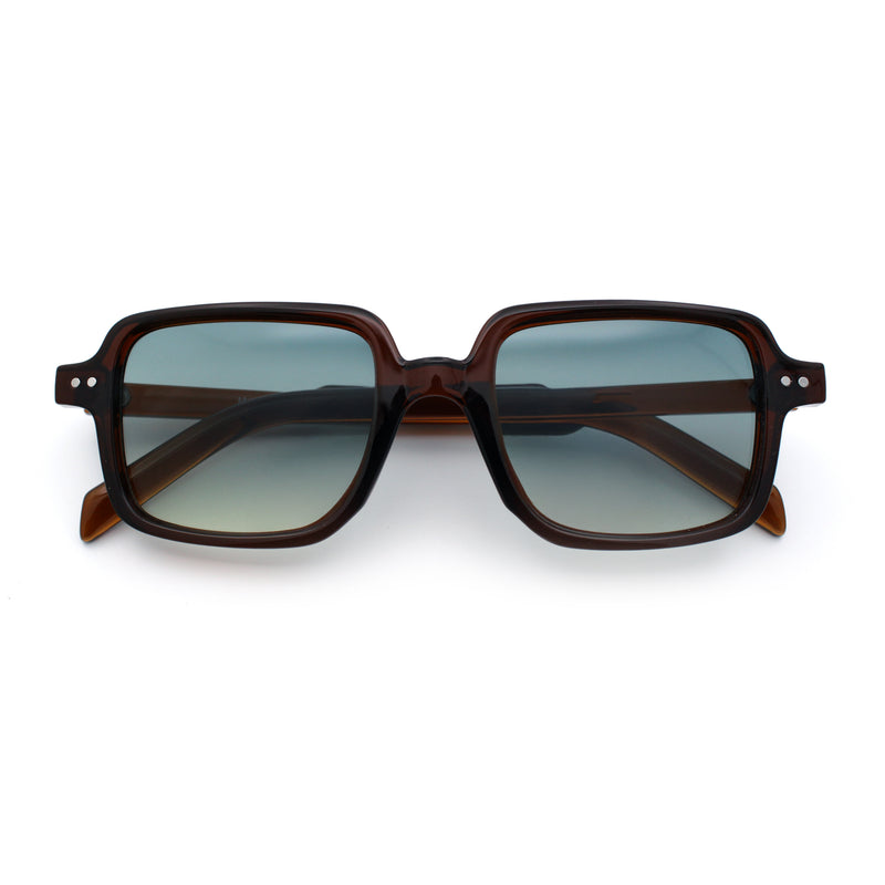 Retro Vintage Vibe Mid Temple Horn Rim Hipster Fashion Sunglasses