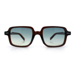 Retro Vintage Vibe Mid Temple Horn Rim Hipster Fashion Sunglasses