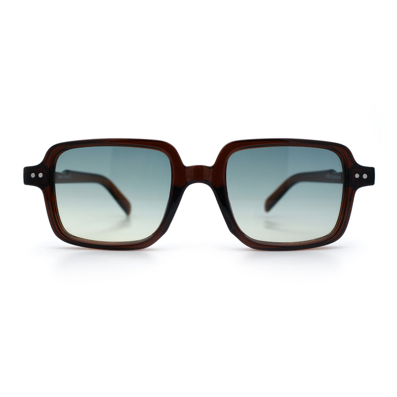 Retro Vintage Vibe Mid Temple Horn Rim Hipster Fashion Sunglasses