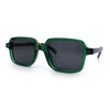 Retro Vintage Vibe Mid Temple Horn Rim Hipster Fashion Sunglasses