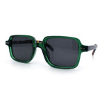Retro Vintage Vibe Mid Temple Horn Rim Hipster Fashion Sunglasses