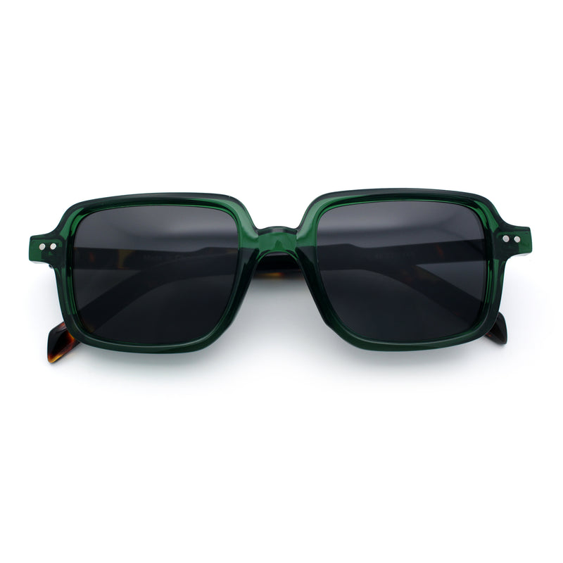 Retro Vintage Vibe Mid Temple Horn Rim Hipster Fashion Sunglasses