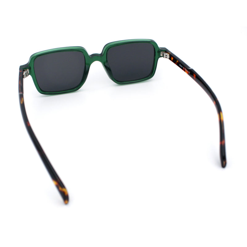 Retro Vintage Vibe Mid Temple Horn Rim Hipster Fashion Sunglasses