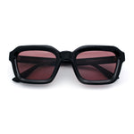 Retro Thick Plastic Minimal Rectangle Hipster Fashion Sunglasses