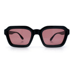 Retro Thick Plastic Minimal Rectangle Hipster Fashion Sunglasses