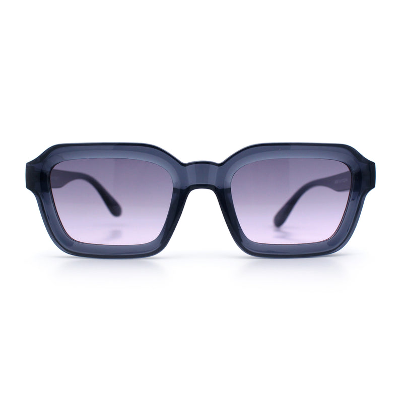 Retro Thick Plastic Minimal Rectangle Hipster Fashion Sunglasses