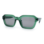 Retro Thick Plastic Minimal Rectangle Hipster Fashion Sunglasses