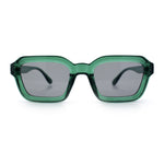 Retro Thick Plastic Minimal Rectangle Hipster Fashion Sunglasses