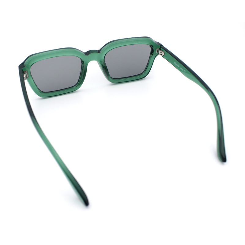 Retro Thick Plastic Minimal Rectangle Hipster Fashion Sunglasses