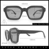 Retro Thick Plastic Minimal Rectangle Hipster Fashion Sunglasses