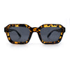 Retro Thick Plastic Minimal Rectangle Hipster Fashion Sunglasses