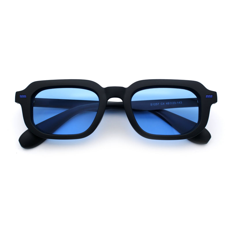 Vintage Vibe Narrow Rectangle Hipster Hustler Fashion Sunglasses