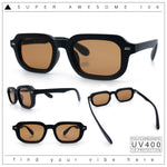 Vintage Vibe Narrow Rectangle Hipster Hustler Fashion Sunglasses