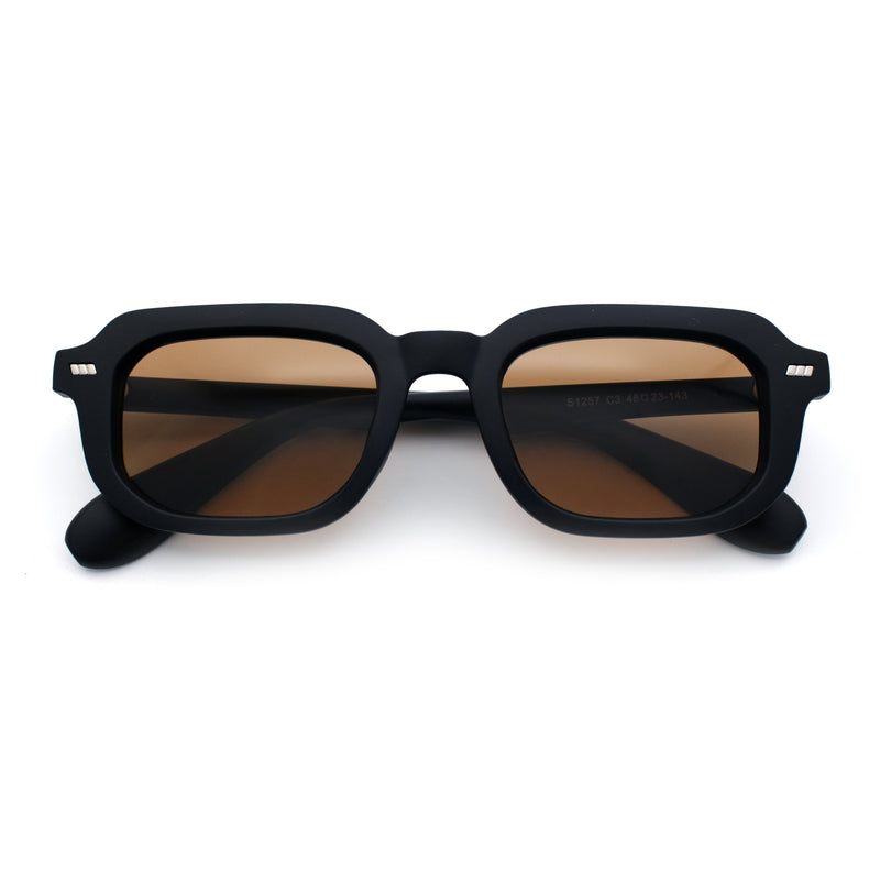 Vintage Vibe Narrow Rectangle Hipster Hustler Fashion Sunglasses
