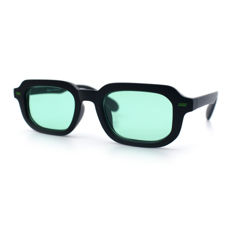 Vintage Vibe Narrow Rectangle Hipster Hustler Fashion Sunglasses