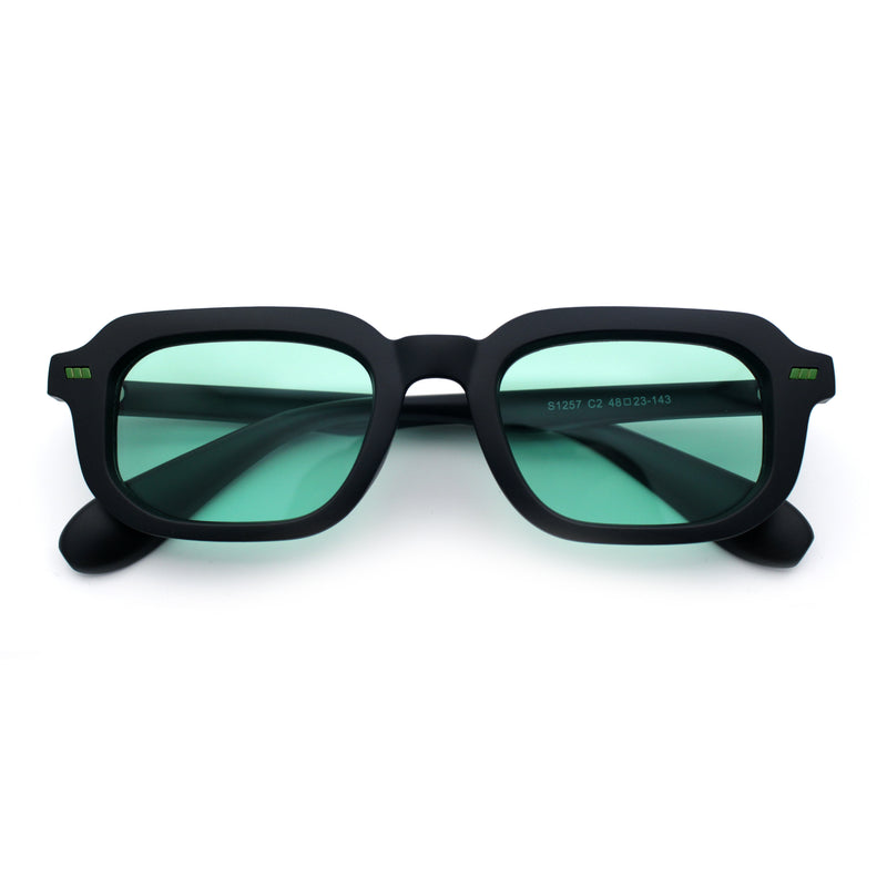 Vintage Vibe Narrow Rectangle Hipster Hustler Fashion Sunglasses