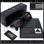 Vintage Vibe Narrow Rectangle Hipster Hustler Fashion Sunglasses