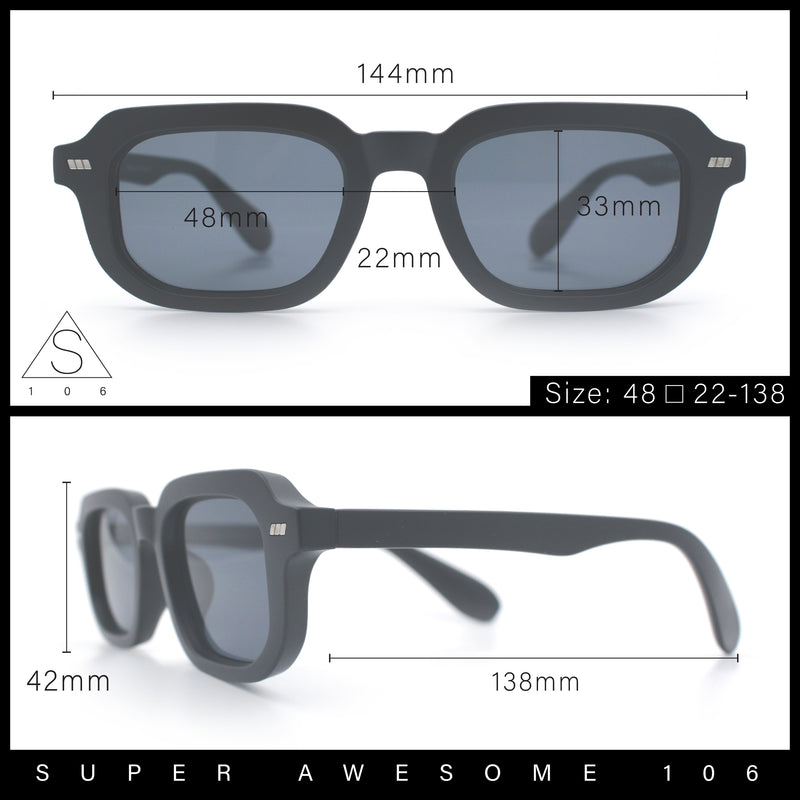 Vintage Vibe Narrow Rectangle Hipster Hustler Fashion Sunglasses