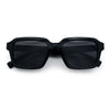 Classy Rectangle Horn Rim Minimal Fashion Retro Vintage Sunglasses