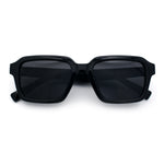 Classy Rectangle Horn Rim Minimal Fashion Retro Vintage Sunglasses