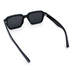 Classy Rectangle Horn Rim Minimal Fashion Retro Vintage Sunglasses