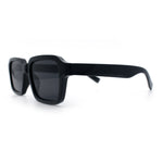 Classy Rectangle Horn Rim Minimal Fashion Retro Vintage Sunglasses