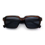 Classy Rectangle Horn Rim Minimal Fashion Retro Vintage Sunglasses