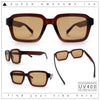 Classy Rectangle Horn Rim Minimal Fashion Retro Vintage Sunglasses