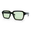 Classy Rectangle Horn Rim Minimal Fashion Retro Vintage Sunglasses
