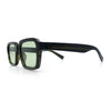 Classy Rectangle Horn Rim Minimal Fashion Retro Vintage Sunglasses
