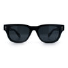 Gentlemans Cross Bone Dagger Emblem Horn Rim Plastic Retro Sunglasses