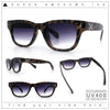 Gentlemans Cross Bone Dagger Emblem Horn Rim Plastic Retro Sunglasses