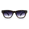 Gentlemans Cross Bone Dagger Emblem Horn Rim Plastic Retro Sunglasses