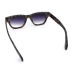 Gentlemans Cross Bone Dagger Emblem Horn Rim Plastic Retro Sunglasses