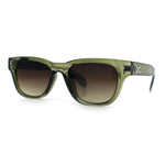 Gentlemans Cross Bone Dagger Emblem Horn Rim Plastic Retro Sunglasses
