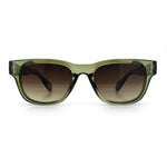 Gentlemans Cross Bone Dagger Emblem Horn Rim Plastic Retro Sunglasses