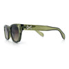 Gentlemans Cross Bone Dagger Emblem Horn Rim Plastic Retro Sunglasses