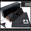 Gentlemans Cross Bone Dagger Emblem Horn Rim Plastic Retro Sunglasses