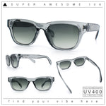 Gentlemans Cross Bone Dagger Emblem Horn Rim Plastic Retro Sunglasses
