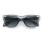 Gentlemans Cross Bone Dagger Emblem Horn Rim Plastic Retro Sunglasses