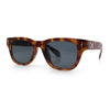 Gentlemans Cross Bone Dagger Emblem Horn Rim Plastic Retro Sunglasses