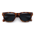 Gentlemans Cross Bone Dagger Emblem Horn Rim Plastic Retro Sunglasses