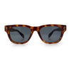 Gentlemans Cross Bone Dagger Emblem Horn Rim Plastic Retro Sunglasses