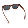 Gentlemans Cross Bone Dagger Emblem Horn Rim Plastic Retro Sunglasses