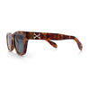 Gentlemans Cross Bone Dagger Emblem Horn Rim Plastic Retro Sunglasses